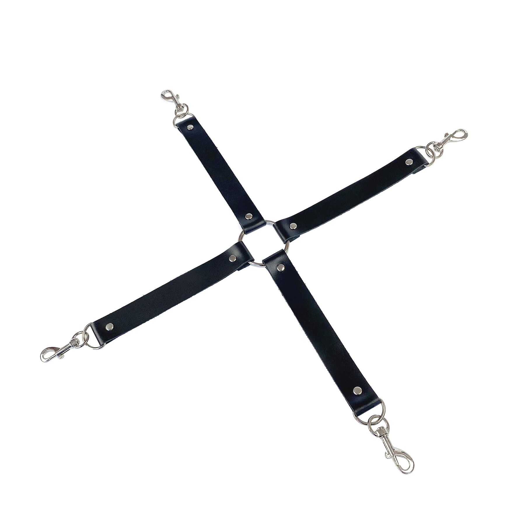 Крестовина из натуральной кожи Art of Sex - 4 Way Connector, Черный