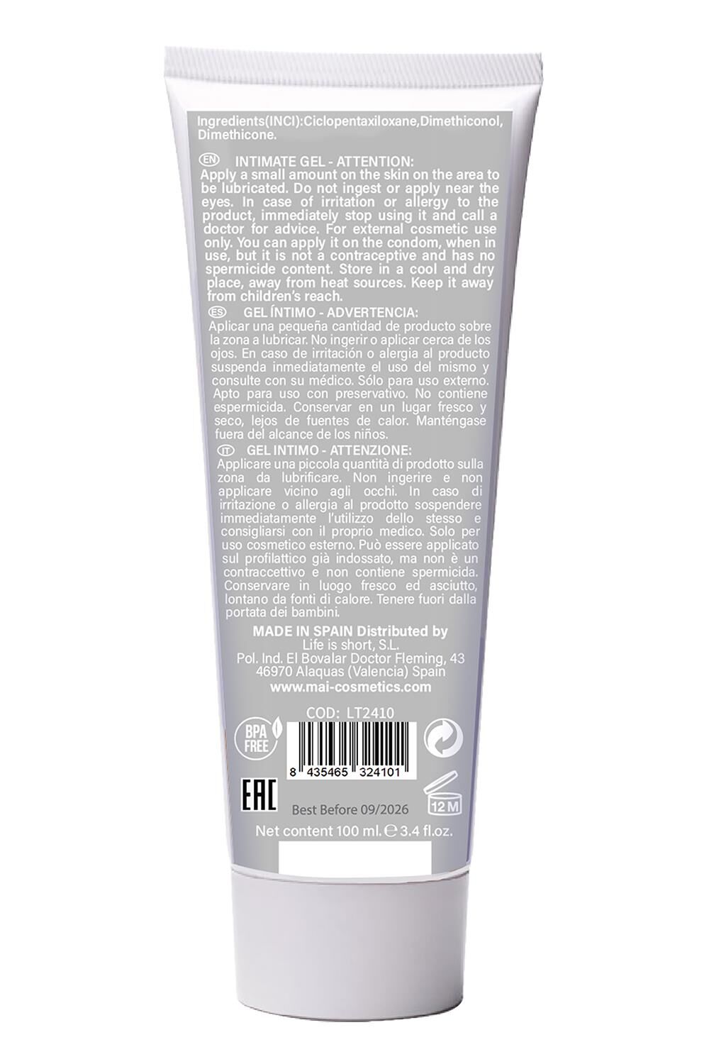 Смазка на силиконовой основе BTB SILICONE (100 мл)