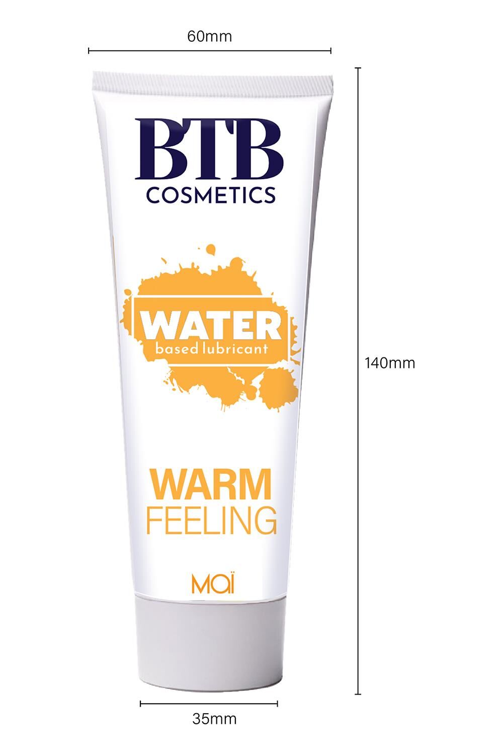 Разогревающая смазка на водной основе BTB WARM FEELING (100 мл)