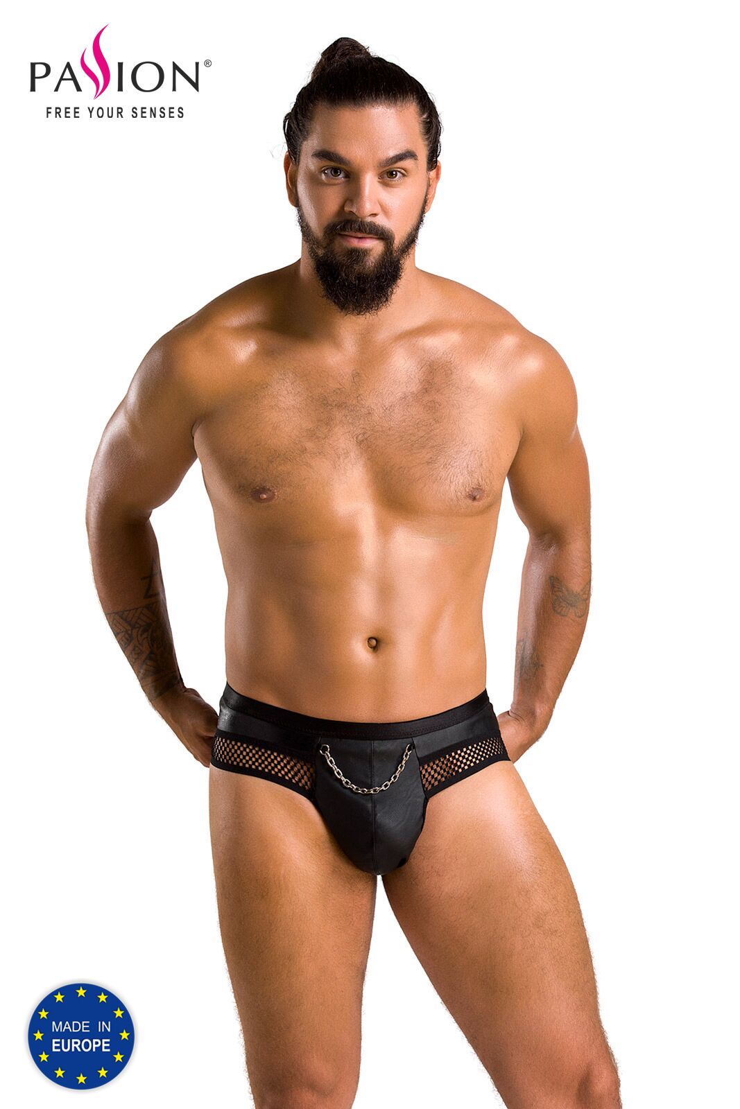 030 SLIP OPEN TOM black S/M - Passion