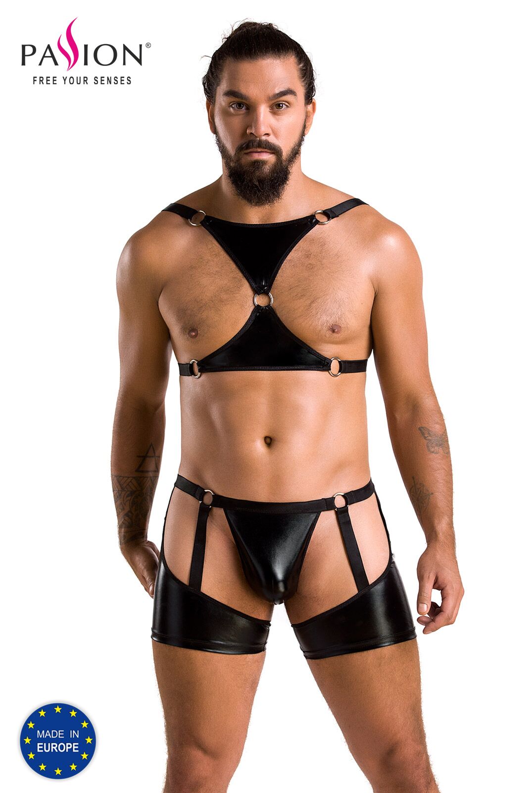 047 SET ARON black L/XL - Passion