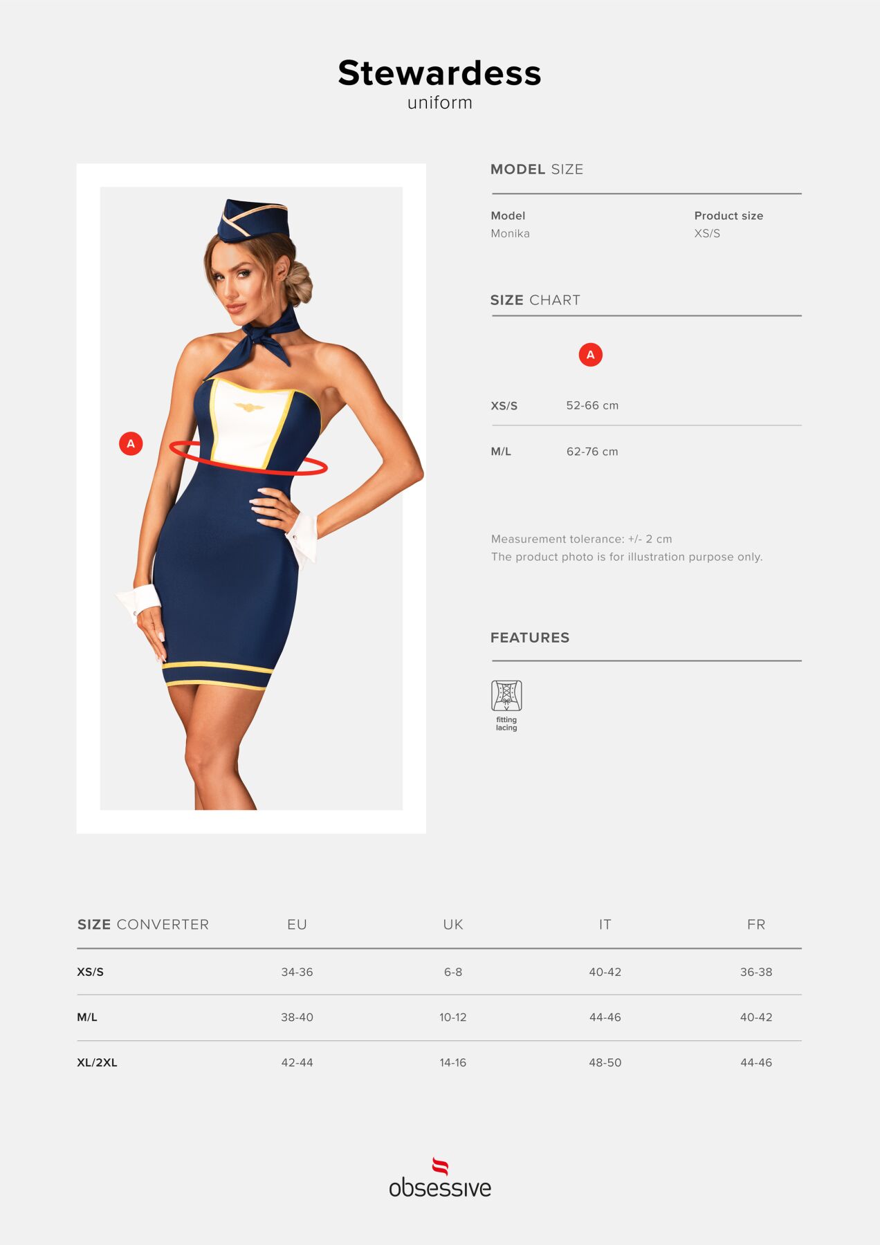 Obsessive Stewardess uniform M/L