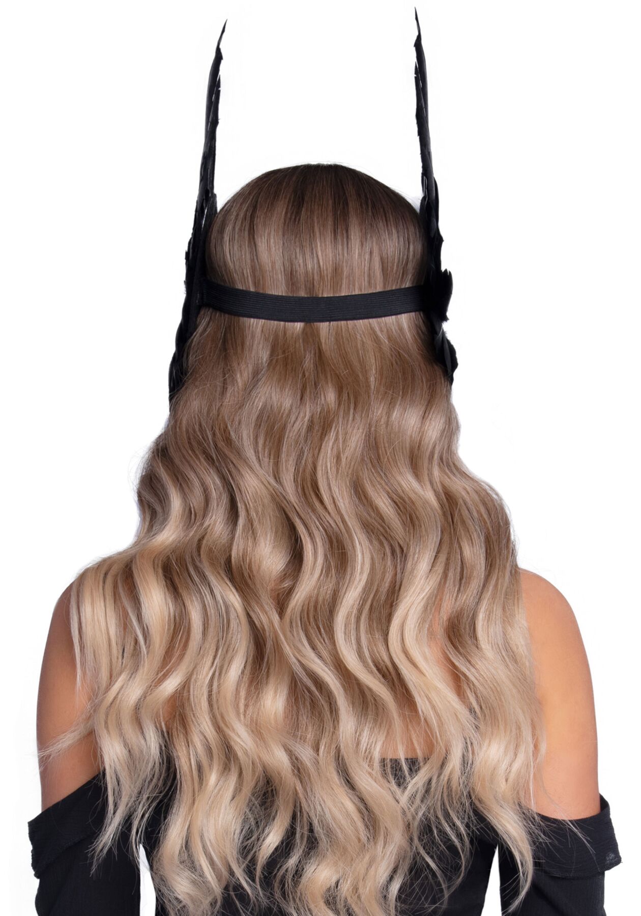 Leg Avenue Feather headband Black