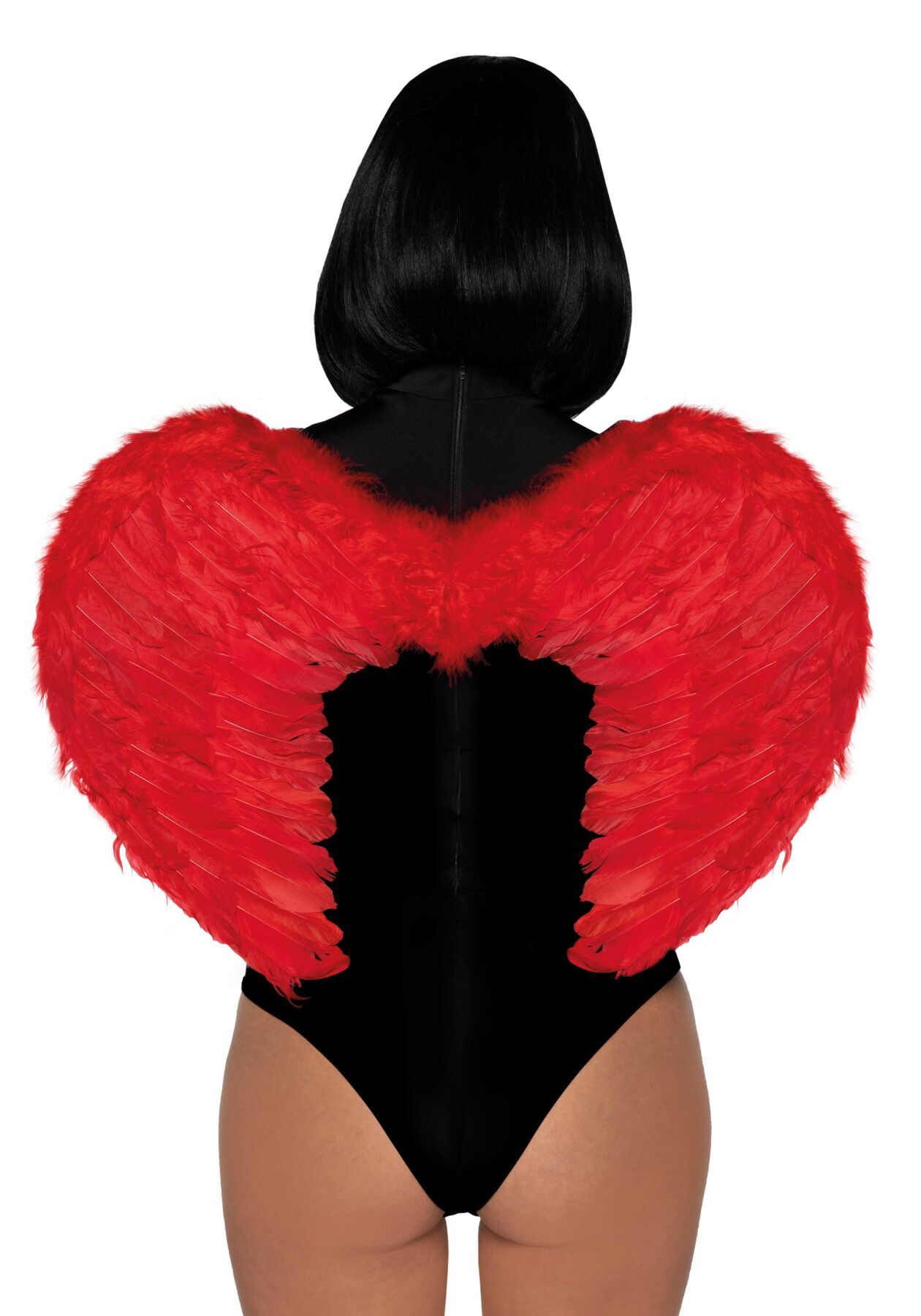 Leg Avenue Marabou feather devil wings Red