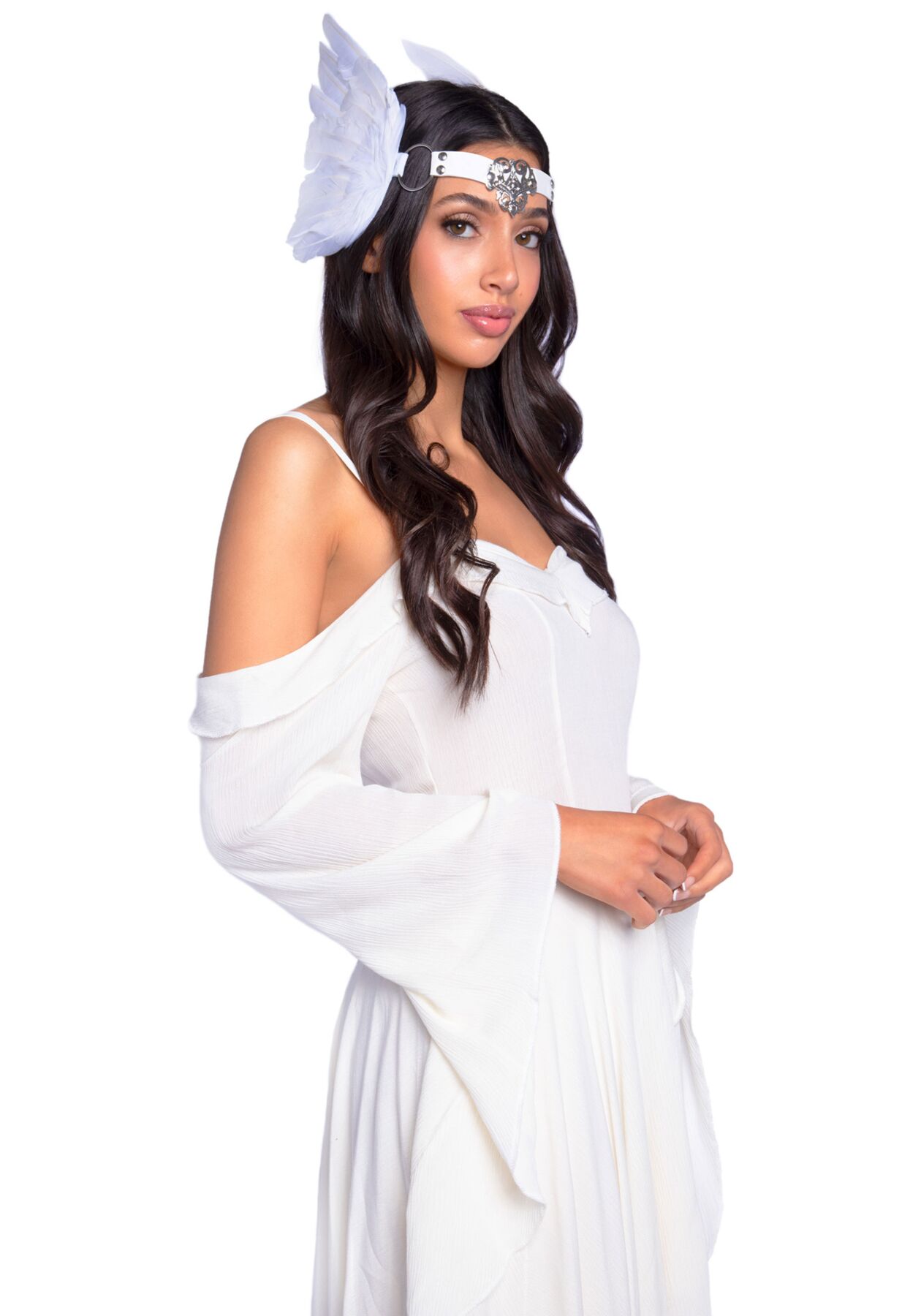 Leg Avenue Feather headband White