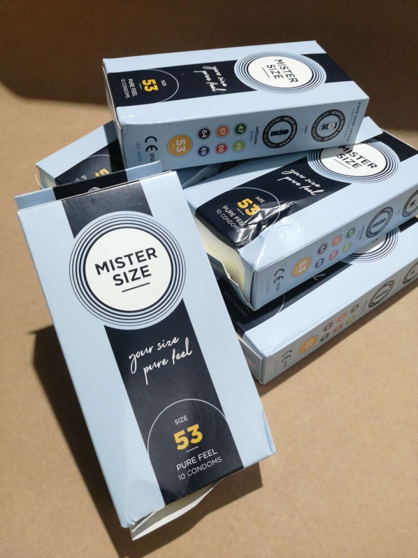 Презервативы Mister Size - pure feel - 53 (10 condoms), толщина 0,05 мм