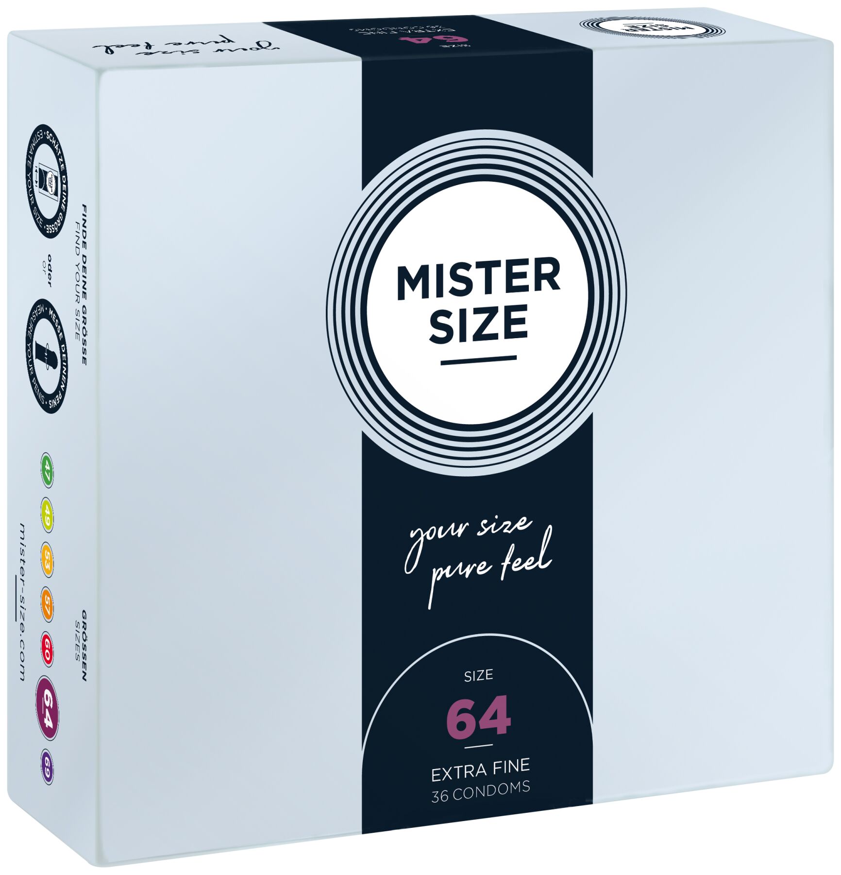 Презервативы Mister Size - pure feel - 64 (36 condoms), толщина 0,05 мм Презервативы Mister Size - pure feel - 64 (36 condoms), толщина 0,05 мм