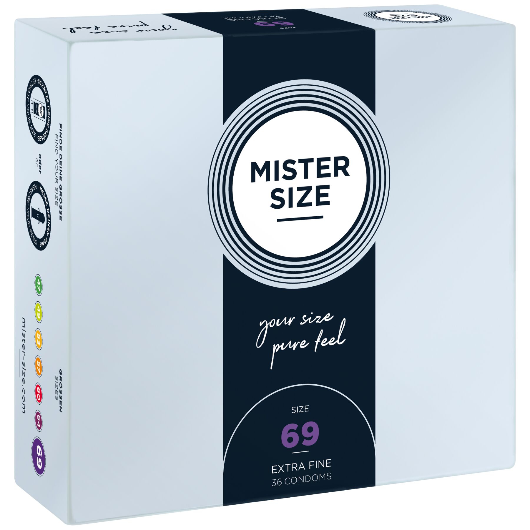 Презервативы Mister Size - pure feel - 69 (36 condoms), толщина 0,05 мм Презервативы Mister Size - pure feel - 69 (36 condoms), толщина 0,05 мм