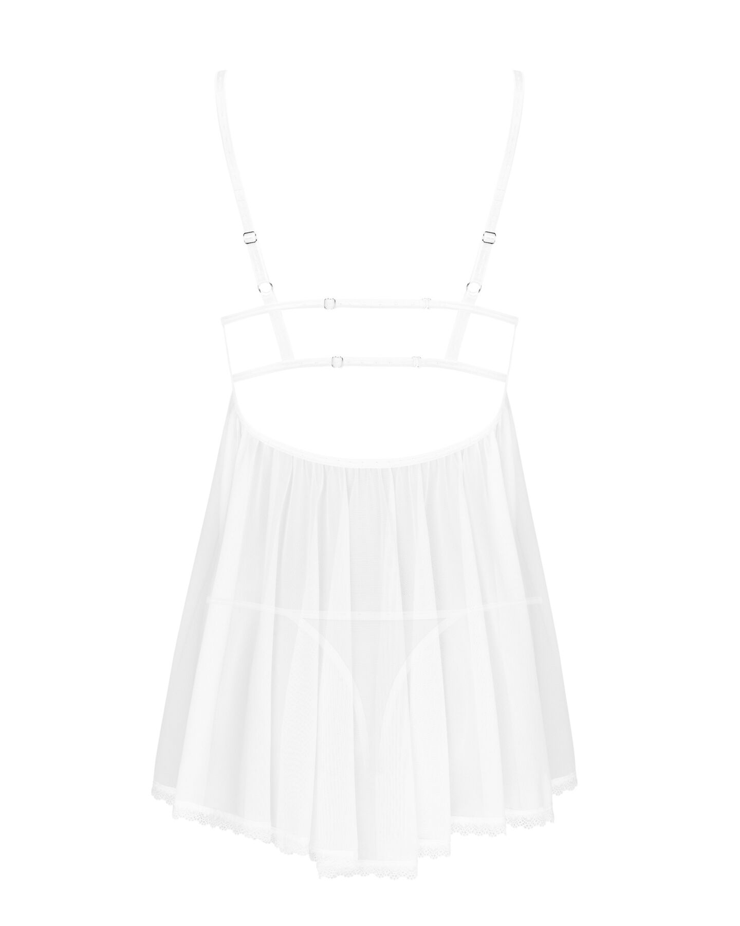 Пеньюар и трусики Obsessive Heavenlly babydoll & thong M/L