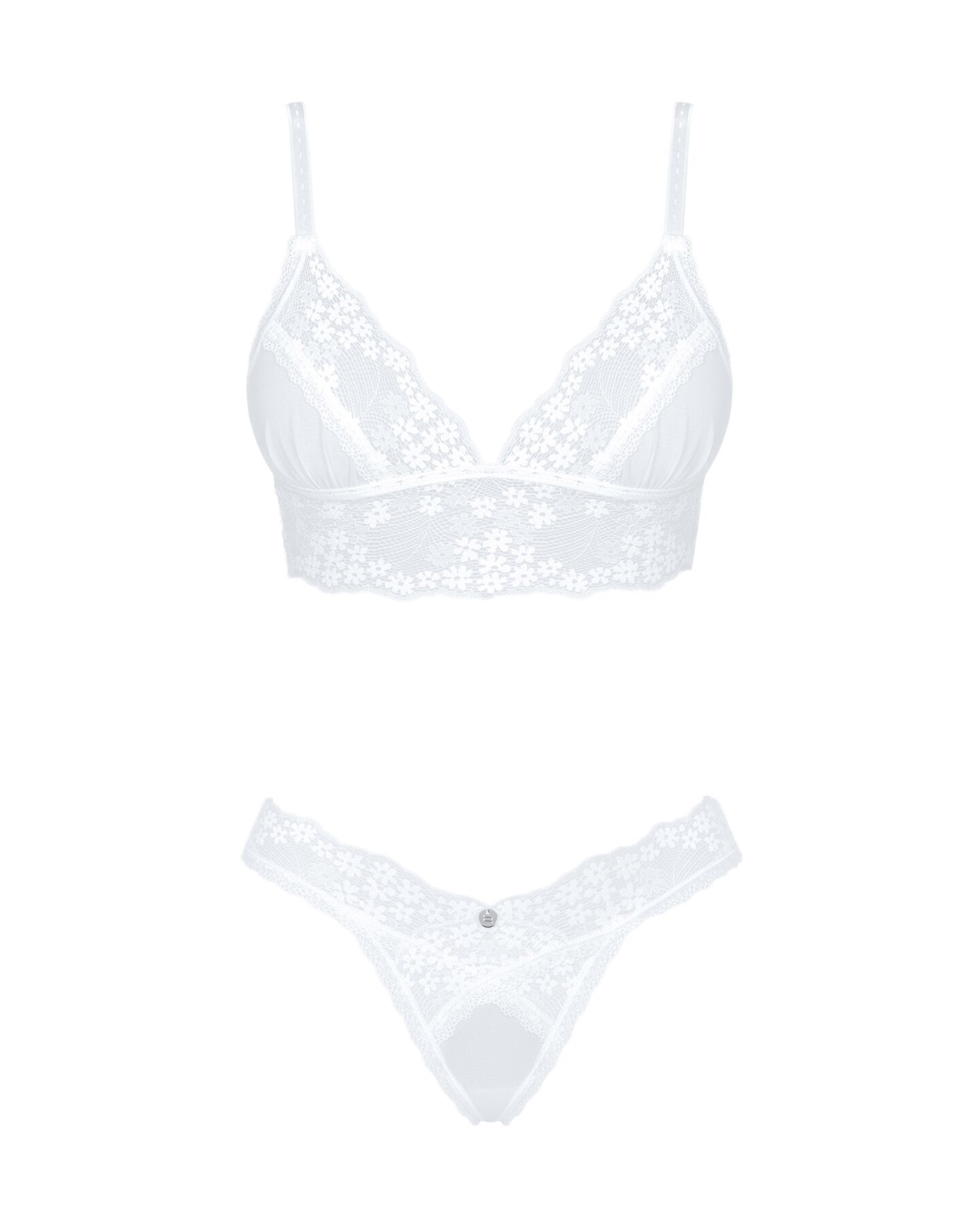 Эротический комплект Obsessive Heavenlly 2-pcs set XS/S, бюстгальтер и танга