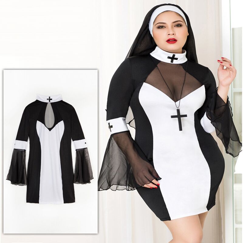 Эротический костюм монашки JSY P71109 Plus Size